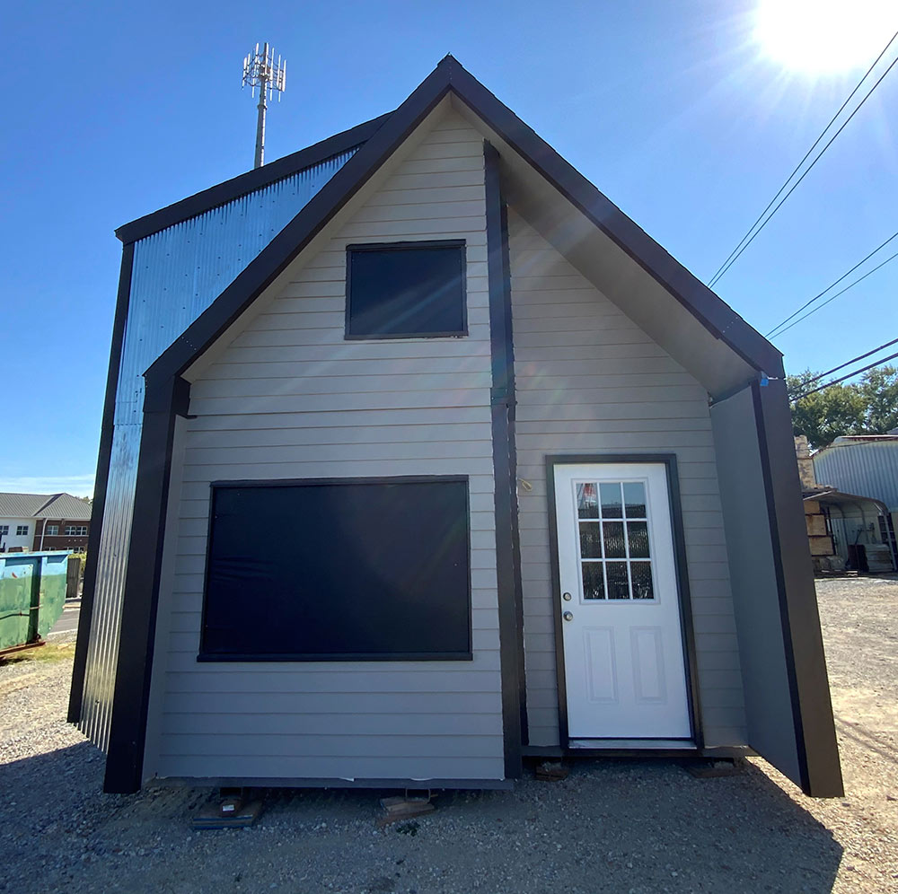 exterior view of modular tiny home