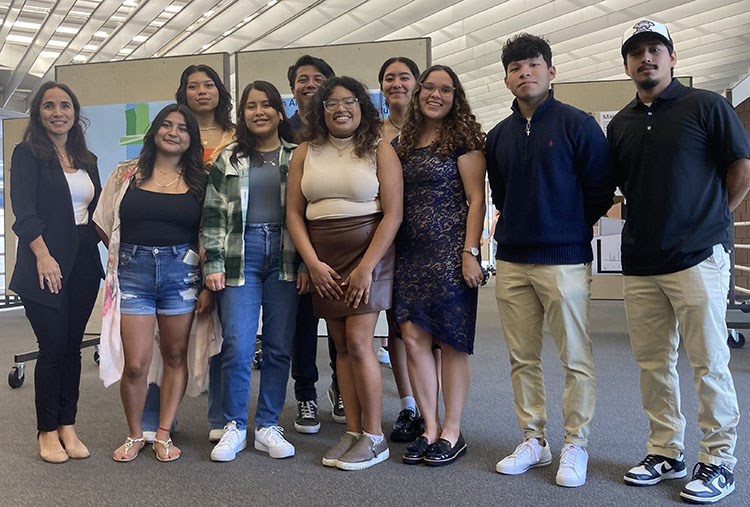 Students posing for a picture