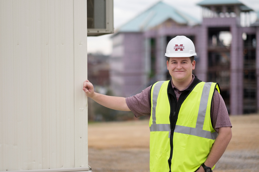 Mississippi State University Building Construction Science student Trey Brunson