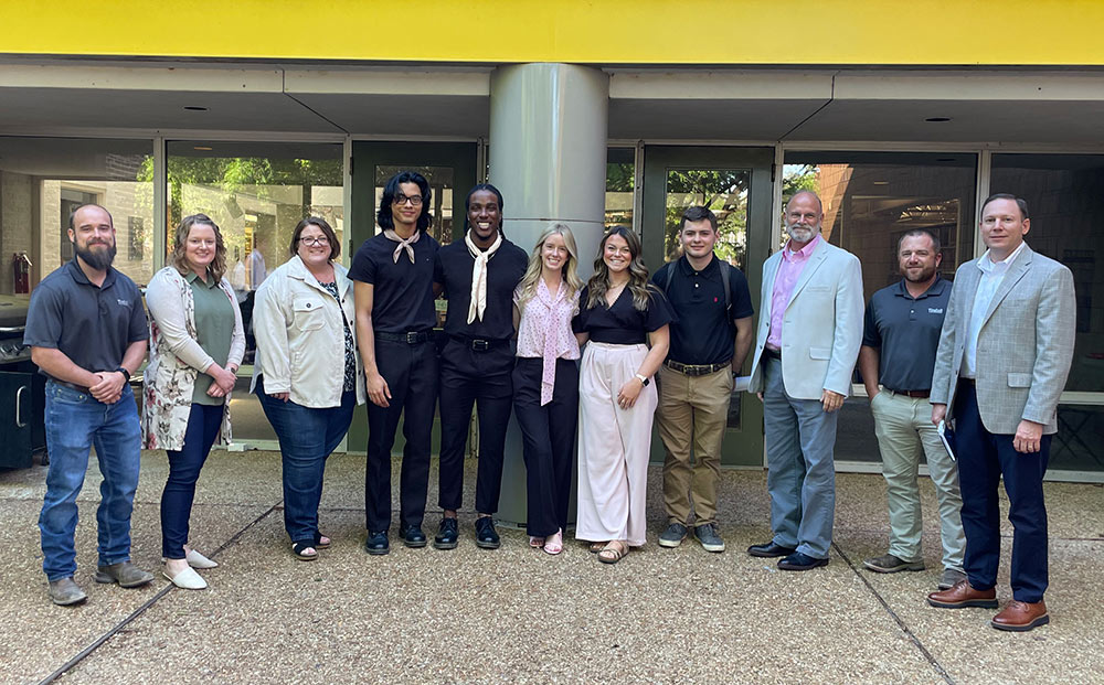 From left to right: Jake Weaver (Tindall Precast), Megan Bankston (Mississippi Department of Archives and History), Cindy Gardner (Mississippi Department of Archives and History), China Chandler (ARC), Elvis Scott (ARC), Faith Troutt (ARC), Ashlyn Jones (ARC), Ashton Gibson (BCS), Dan Eckenrode (PCI Gulf South), Andy Westfall (Tindall Precast), & Matt DeVoss (Jackson Precast), Not Pictured: Ben Myrick (BCS)