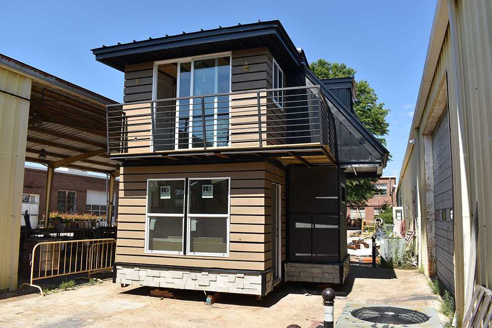 tiny house built by MSU building construction science students