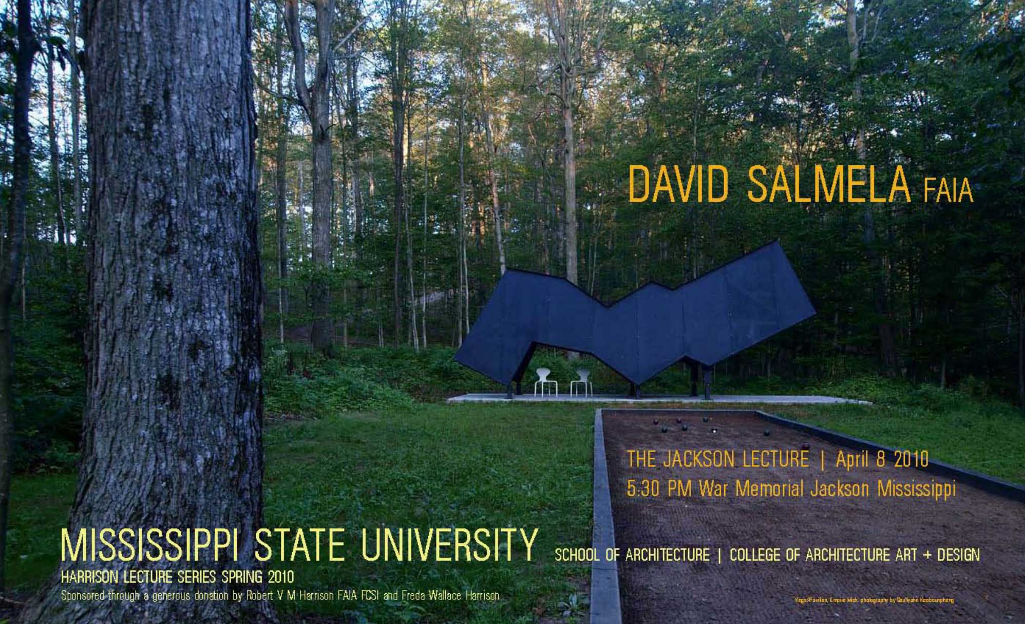 The Jackson Lecture, David Salmela